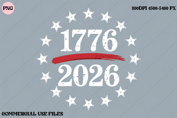 1776 2026 Bicentennial Stars Graphic: Design Guide