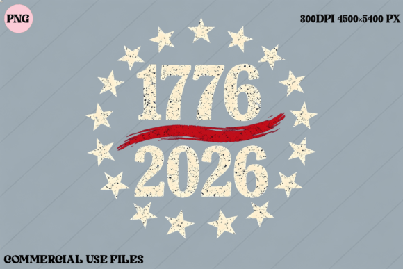1776 2026 USA Stars and Stripes Graphic: A Modern Patriotic Asset