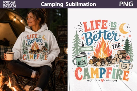Bring the Campfire to Your Brand with This Rustic Graphic