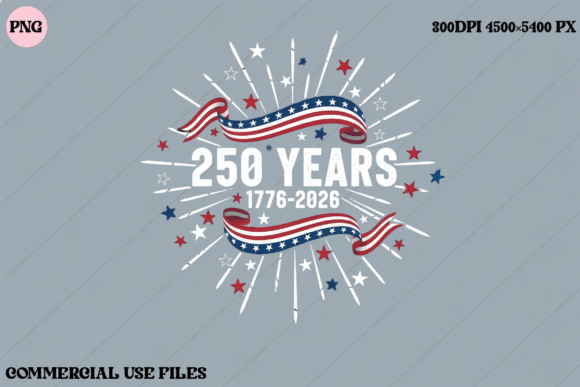 Celebrate the Semiquincentennial: The USA 250 Years 1776-2026 Graphic Design