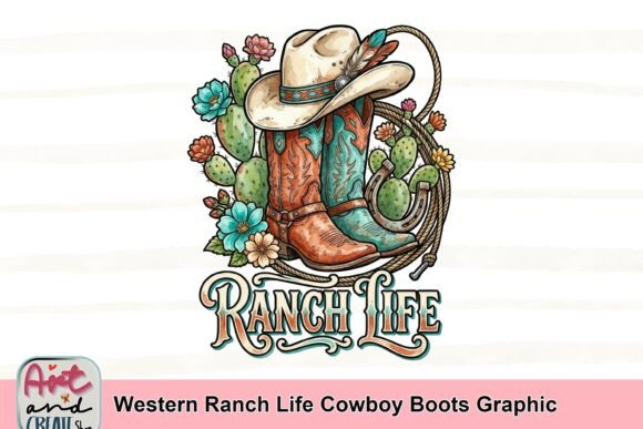 Embrace Rustic Charm: The Western Ranch Life Graphic