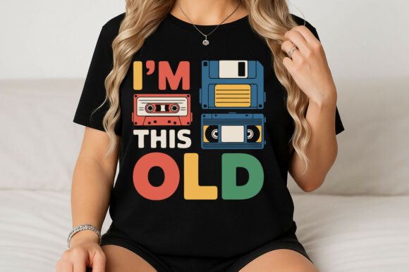 I'm This Old Retro Technology Graphic: A Blast from the Digital Past