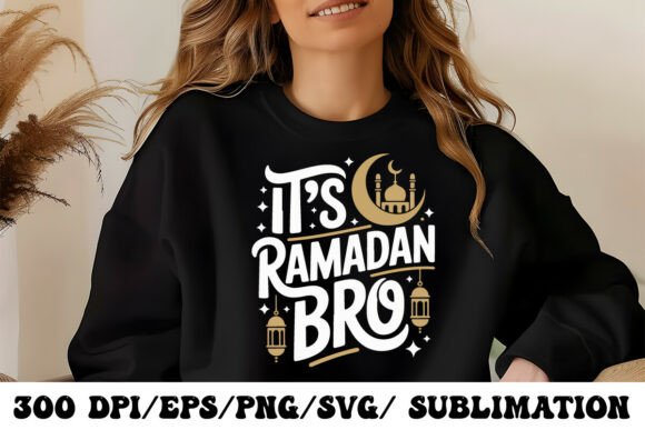 Ramadan Kareem Graphic with Crescent: A Bold Visual Statement