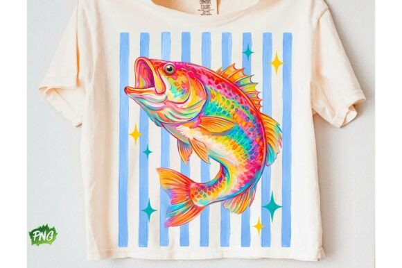 Retro Bass Fish PNG: Timeless Fishing Graphics