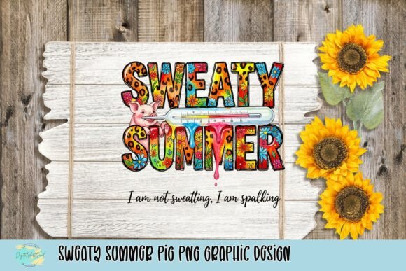 Sweaty Summer Pig PNG: Your Go-To Graphic for Playful Projects