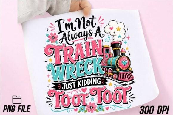 Unleash Vintage Charm with Funny Retro Train Graphic PNG