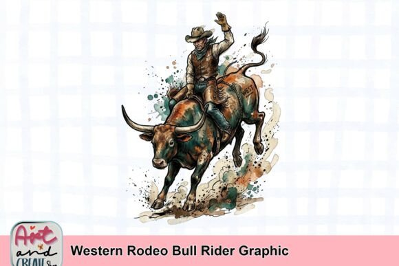 Unleash Western Rodeo Bull Rider Graphic