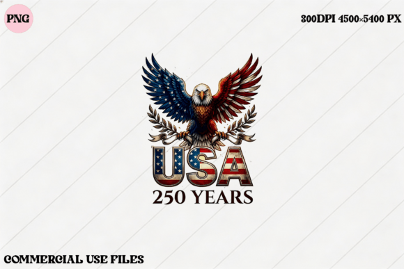USA 250 Years Eagle Graphic Design: A Symbol of Heritage